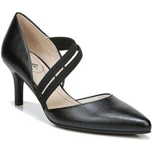 LIFE STRIDE Shoes Womens 9.5 Samantha Classic Comfort Pumps 3" Heels BLACK